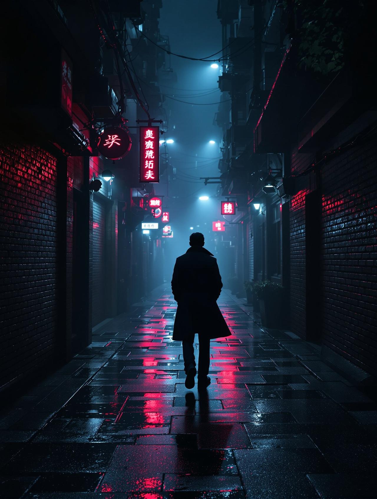 暗夜追踪者 - 黄豆魔改短剧悬疑题材短剧封面